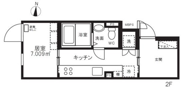 ミオテゾーロ哲学堂カーザの物件間取画像